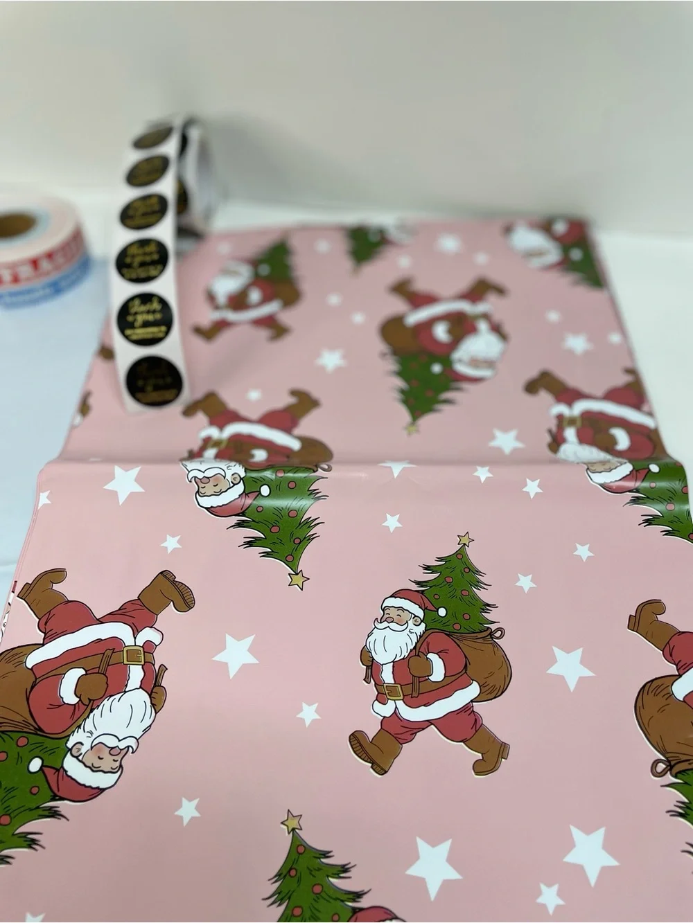 Christmas 20 Ploy Mailers Thank you and Fragile Sticker Bundle